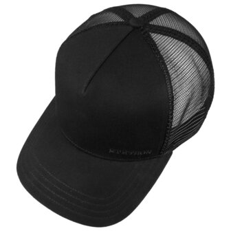 stetson trucker cap cotton mesh black