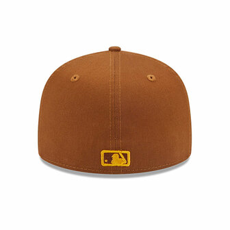 new era baseball cap league essential 59fifty new york yankees tan yellow