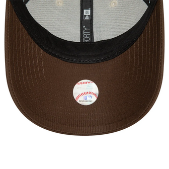new era baseball cap 9forty los angeles dodgers world championship stone walnut