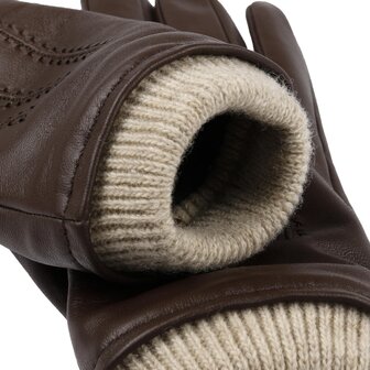 stetson handschoen conductive nappa leer brown