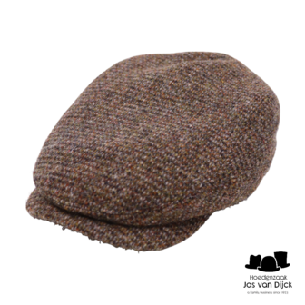 stetson driver cap anniversary special harris tweed brown rust