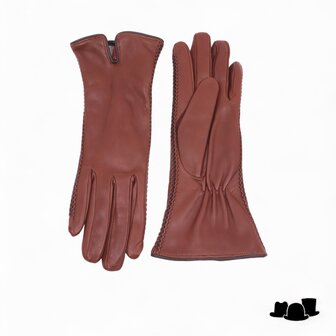 caridei dames handschoenen nappa leather carmine tan bruin