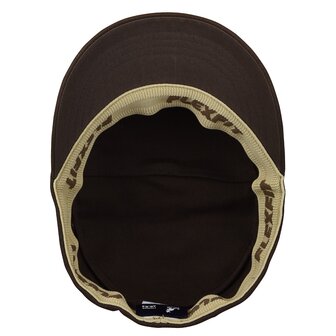 kangol army cap flexfit twill cotton brown