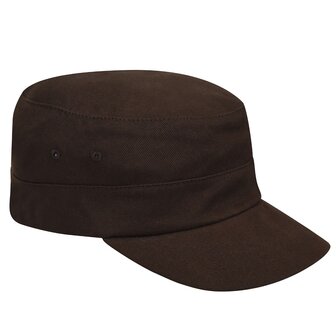 kangol army cap flexfit twill cotton brown