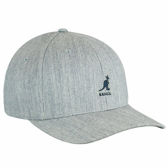 kangol baseball cap flexfit wool heather blue