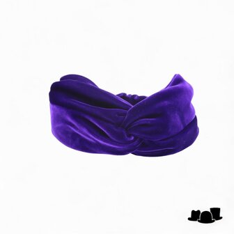 jos van dijck deluxe hoofdband velvet purple