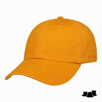 stetson rector cotton baseball cap mustard