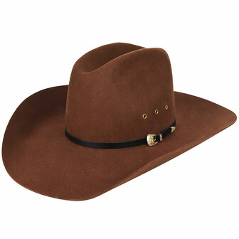 bailey cato cowboy western 2x wool blend cognac