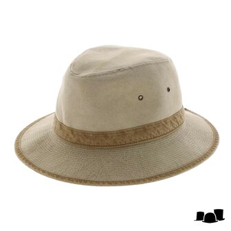 crambes safari outdoor hoed katoen 2tone beige ecaille