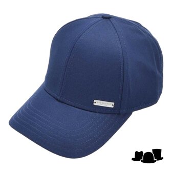 seeberger baseball cap cotton jeans blue
