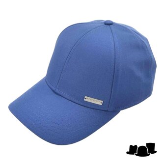 seeberger baseball cap cotton steel blue