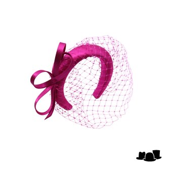 maddox haarband loops satin and voile magenta