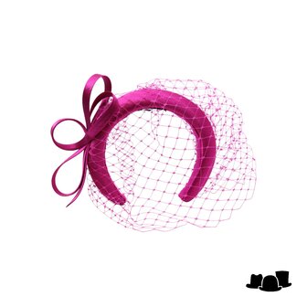 maddox haarband loops satin and voile magenta