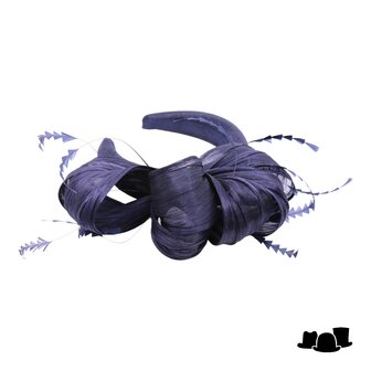 maddox haarband loops and voile sinamay navy
