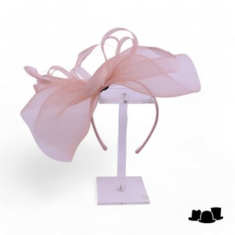 fischer fascinator loops and feathers crine oyster
