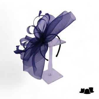 fischer fascinator loops and feathers crine navy