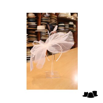 fischer fascinator loops and feathers crine ivory