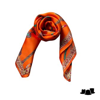 onkar neckerchief bedrukte sjaal oranje