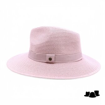 house of ord summer fedora serenity flexiband rose and white