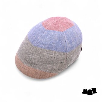 alfonso deste ivy pet polo linnen  multi color visgraat