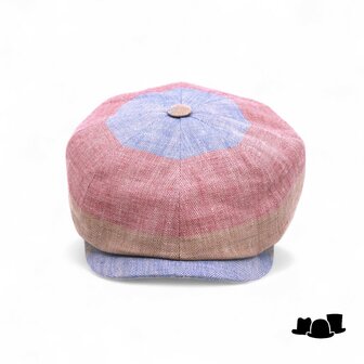 alfonso deste newsboy cap kyoto multi color visgraat