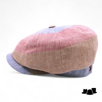 alfonso deste newsboy cap kyoto multi color visgraat