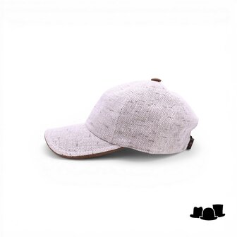 alfonso deste baseball linnenmix zand cognac