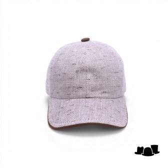 alfonso deste baseball linnenmix zand cognac