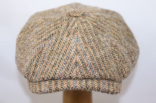 Stetson Hatteras Newsboy Cap Virgin Wool Herringbone Hoedenonline