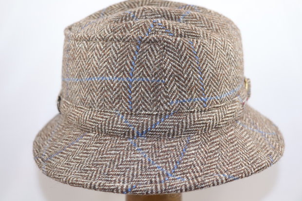 Alfonso D Este Globetrotter Visgraat BRUIN streep blauw