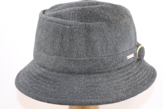 Alfonso D Este Globetrotter Wool Cashmere ANTRACIET