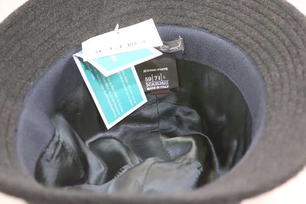 Alfonso D Este Globetrotter Wool Cashmere ANTRACIET