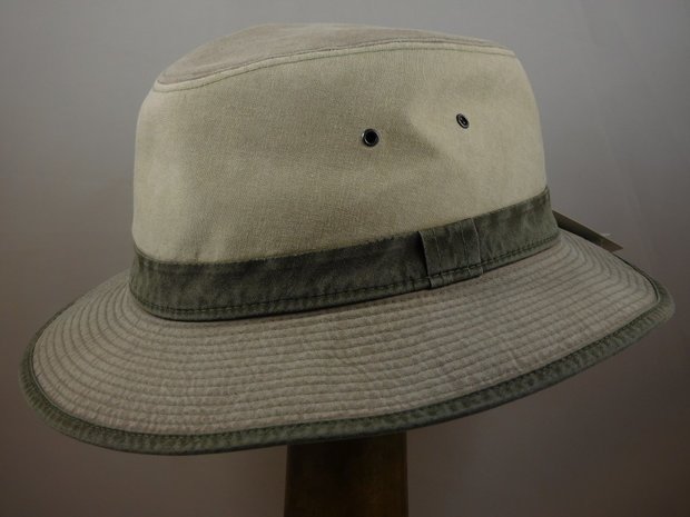 crambes safari outdoor hoed katoen threecol grijs