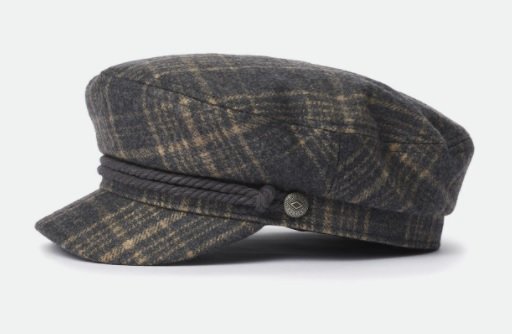 brixton fiddler fisherman cap grey lion