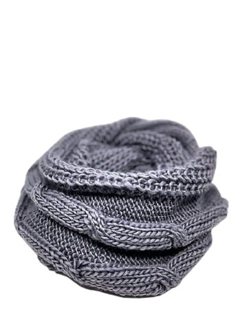 loop sjaal cable grijs