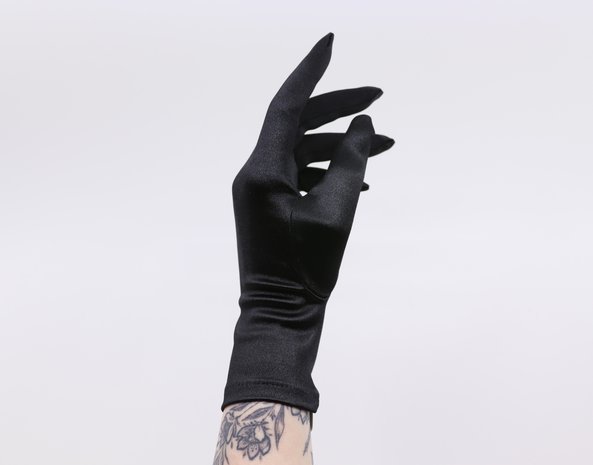 gala handschoenen jessica satijn zwart