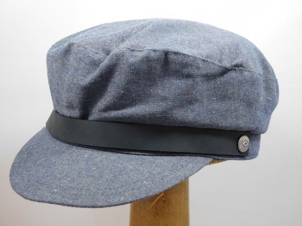 brixton kurt cap linen cotton navy