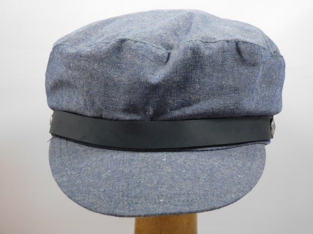 brixton kurt cap linen cotton navy