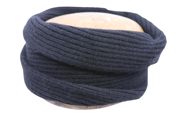 luis acosta by bronté hoofdband cashmere wol zwart