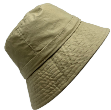 bronte regenhoed waxed katoen beige