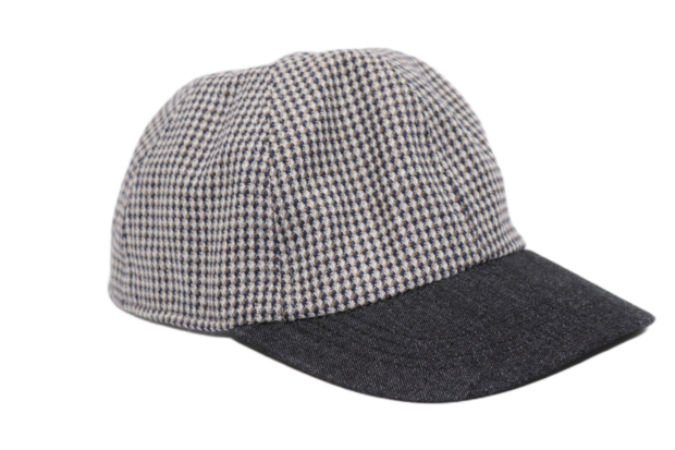 city sport baseball cap zijde zwart grijs dots
