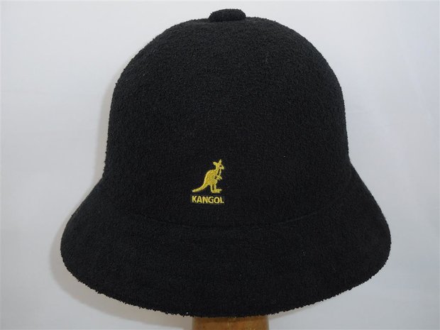 kangol bucket hat casual bermuda black gold