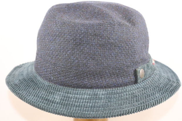 Alfonso D Este Adriatico Tweedhoed Bucket NAVY 