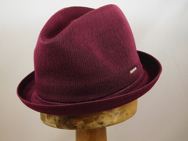 kangol hat player tropic burgundy