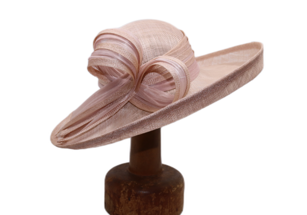 maddox occasion hat bow and pen sinamay oyster