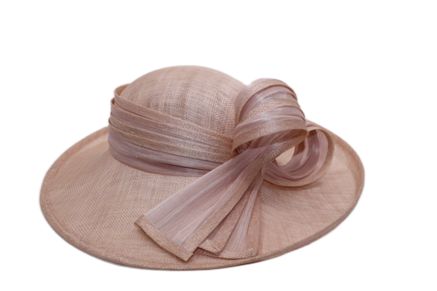 maddox occasion hat bow and pen sinamay oyster