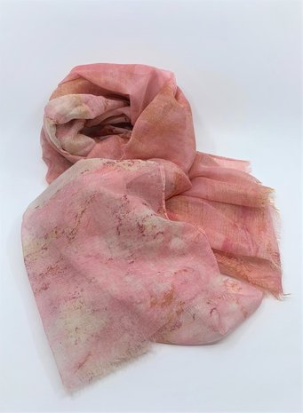 onkar zomer sjaal viscose vintage pink