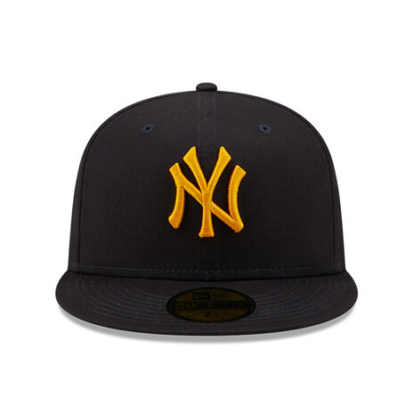 New Era fitted baseball cap NY navy gold Hoedenzaak Jos van Dijck