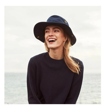 tilley t3 snap up brim dark navy