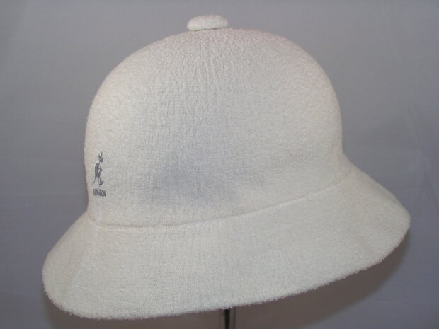 kangol bucket hat casual bermuda white